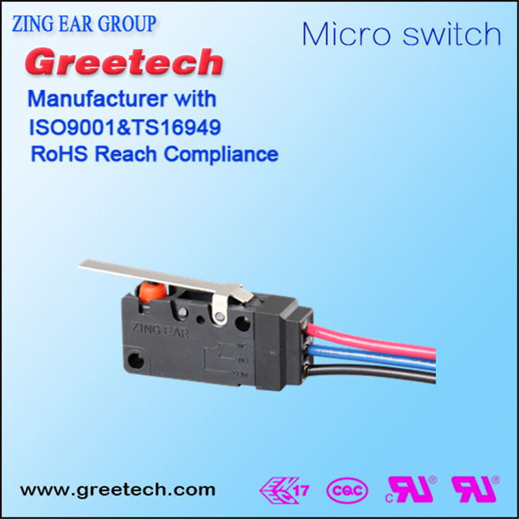 Global Safety Approval Micro Switch Widely Used on Automotive
