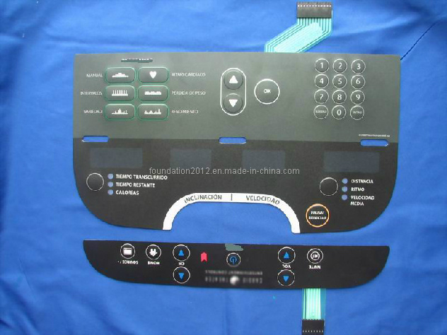 LED Embossed Electric Circuit Control Keypad Membrane Panel