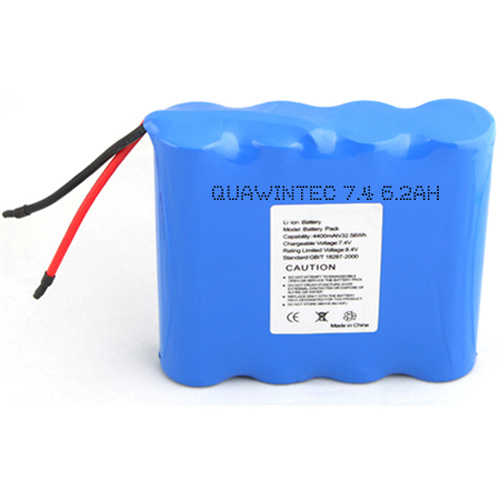 6200mAh 18650 3.7V Battery Pack Lithium Battery