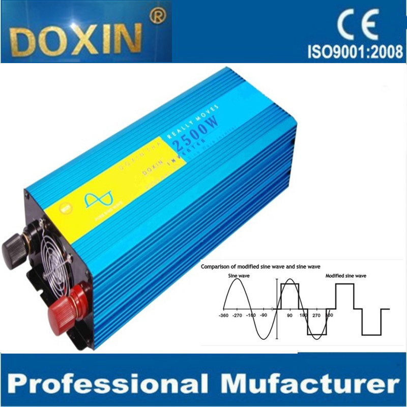 Doxin High Efficiency DC to AC 2500W Pure Sine Wave Power Inverter