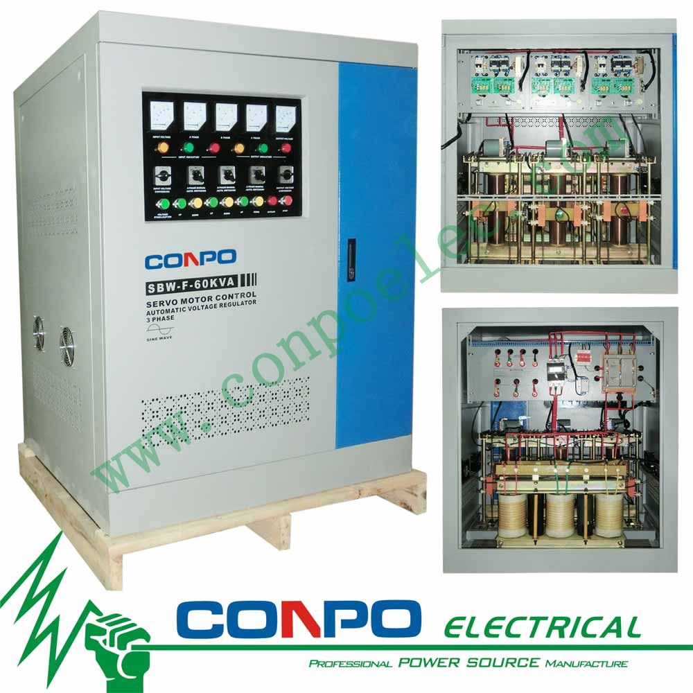 SBW-F-60kVA Split-Regulating Full-Automatic Compensated Voltage Stabilizer/Regulator