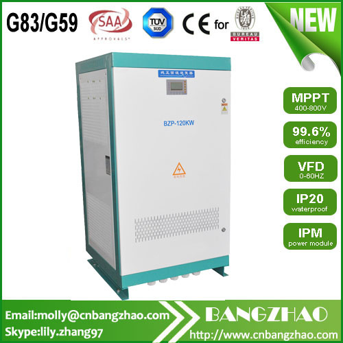 Split Phase to 3 Phase 120kw Full Power Output Hybrid Power Inverter