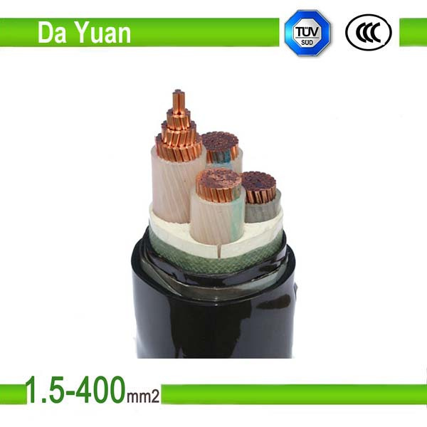Copper Conductor PVC/XLPE Insulation 5 Core 400mm Power Cable