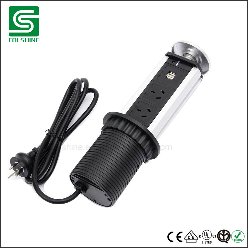 Australia Type USB Table Pop Smart Desk Top Socket