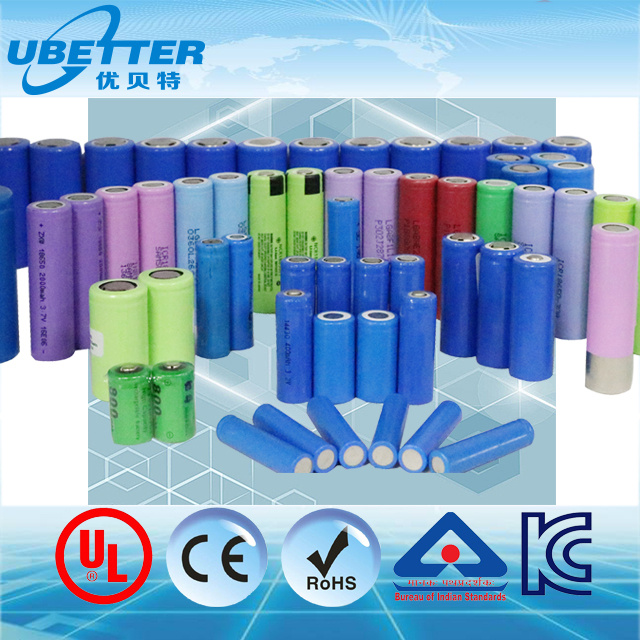 Rechargeable 18650 Lithium Ion Battery Cell Li-ion Cell with Bis Certificate Ce Certificate