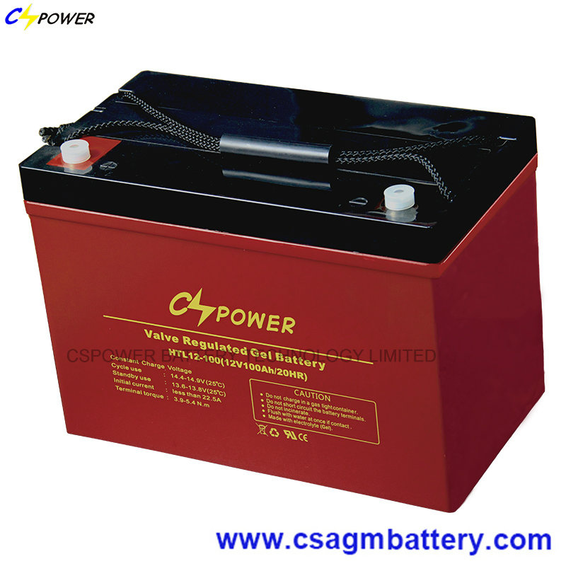 Rechargeable Gel Battery 12V100ah for Solar