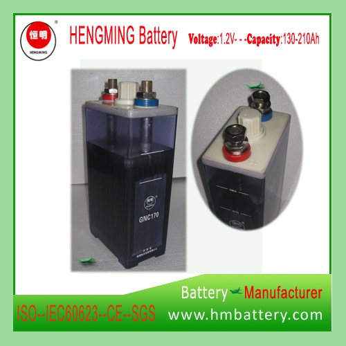 Pocket Type Ni-CD Industrial Battery Gnc170 for Engine Starting
