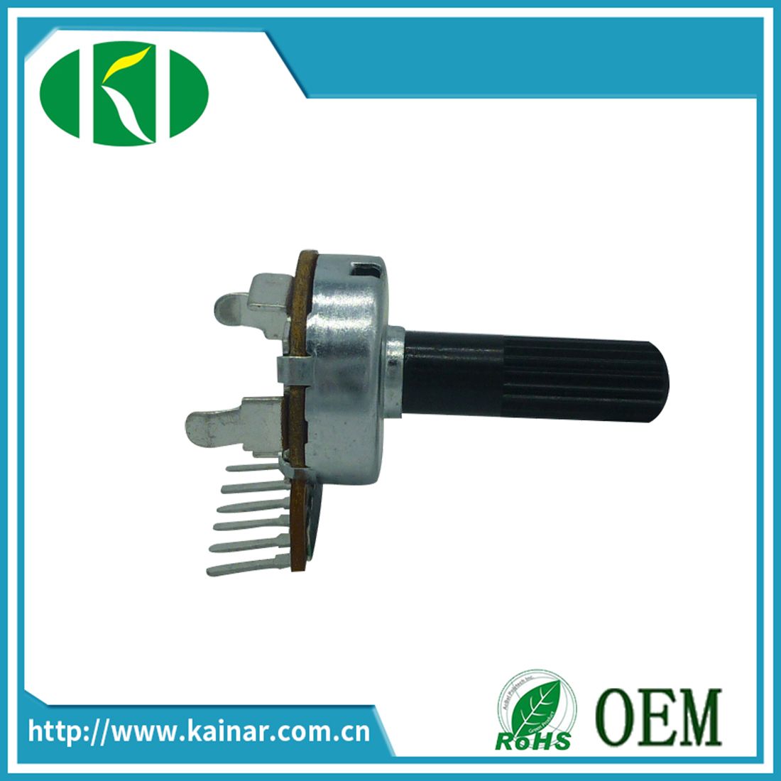 17mm Rotary Potentiometer with Insulated Shaft Wh0172-1