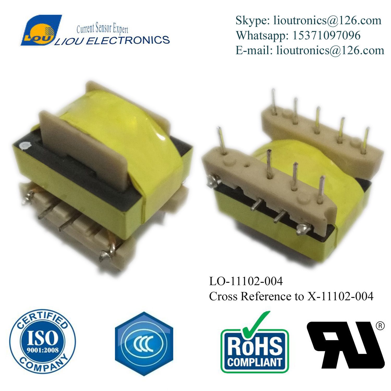 Ee25 Horizontal 5+5 High Frequency Flyback Transformer Custom Made