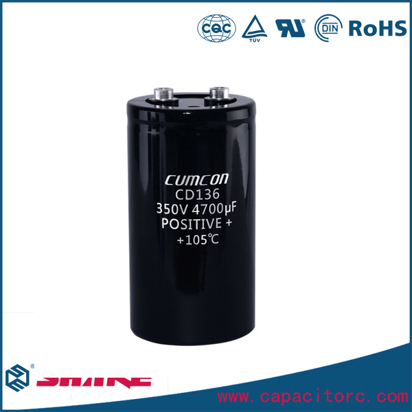 Screw Electrolytic Capacitor with Mounting Frame