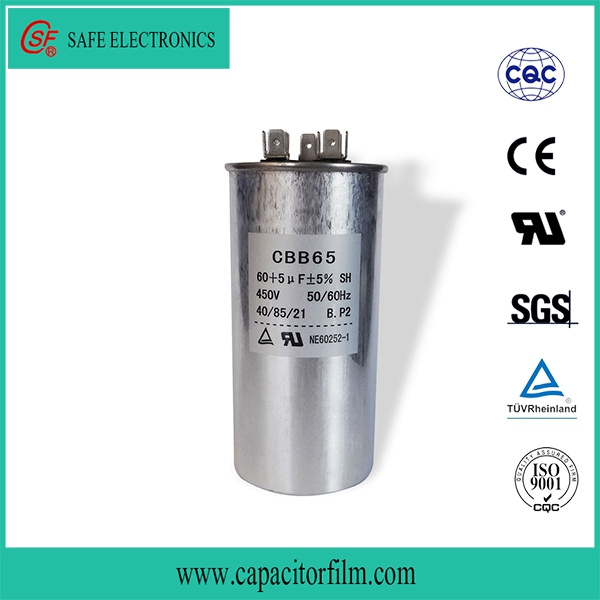 Anti-Explosion Aluminum Can Cbb65 Capacitor