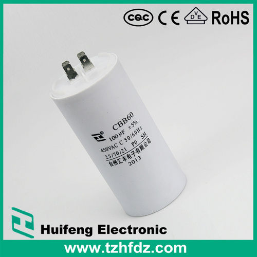(CBB60) 250VAC 9UF Motor Run Capacitor with Pins