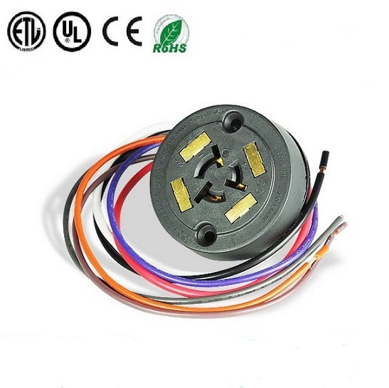 ANSI C136.41 7 POS Cable Part 2213627-4 Twist-Lock Receptacle Conncetor for Twist-Lock Photocontrol for LED Lighting