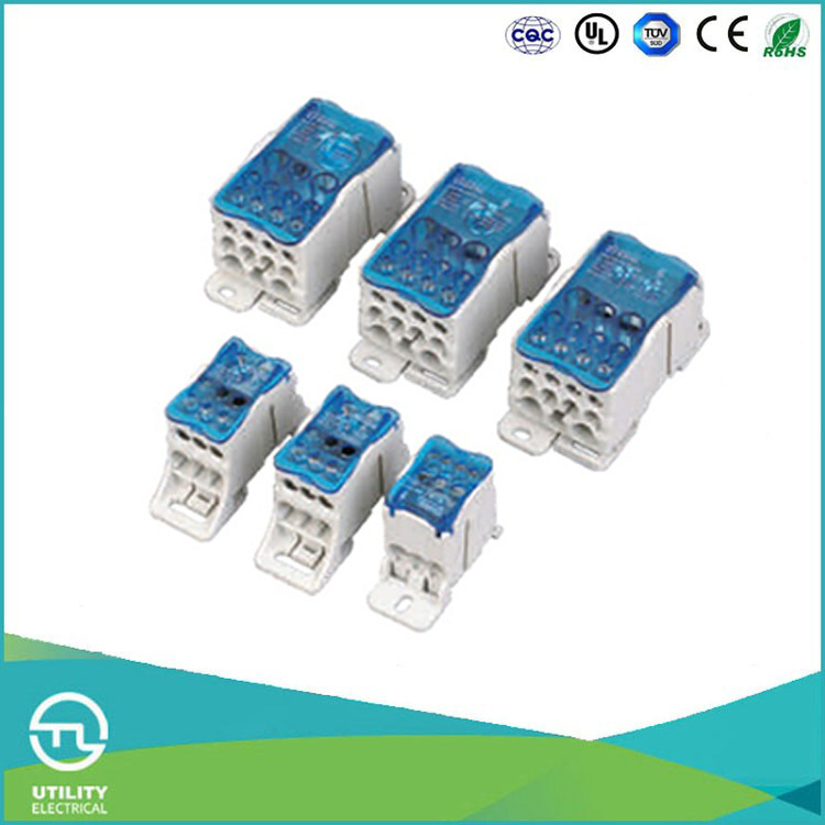 Utl 160A High-Current DIN Rail Wire Terminal Block