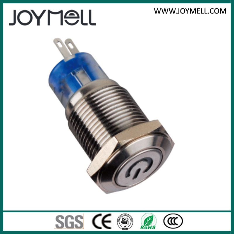 IP67 Small Metal Signal Indicator (push button switch)