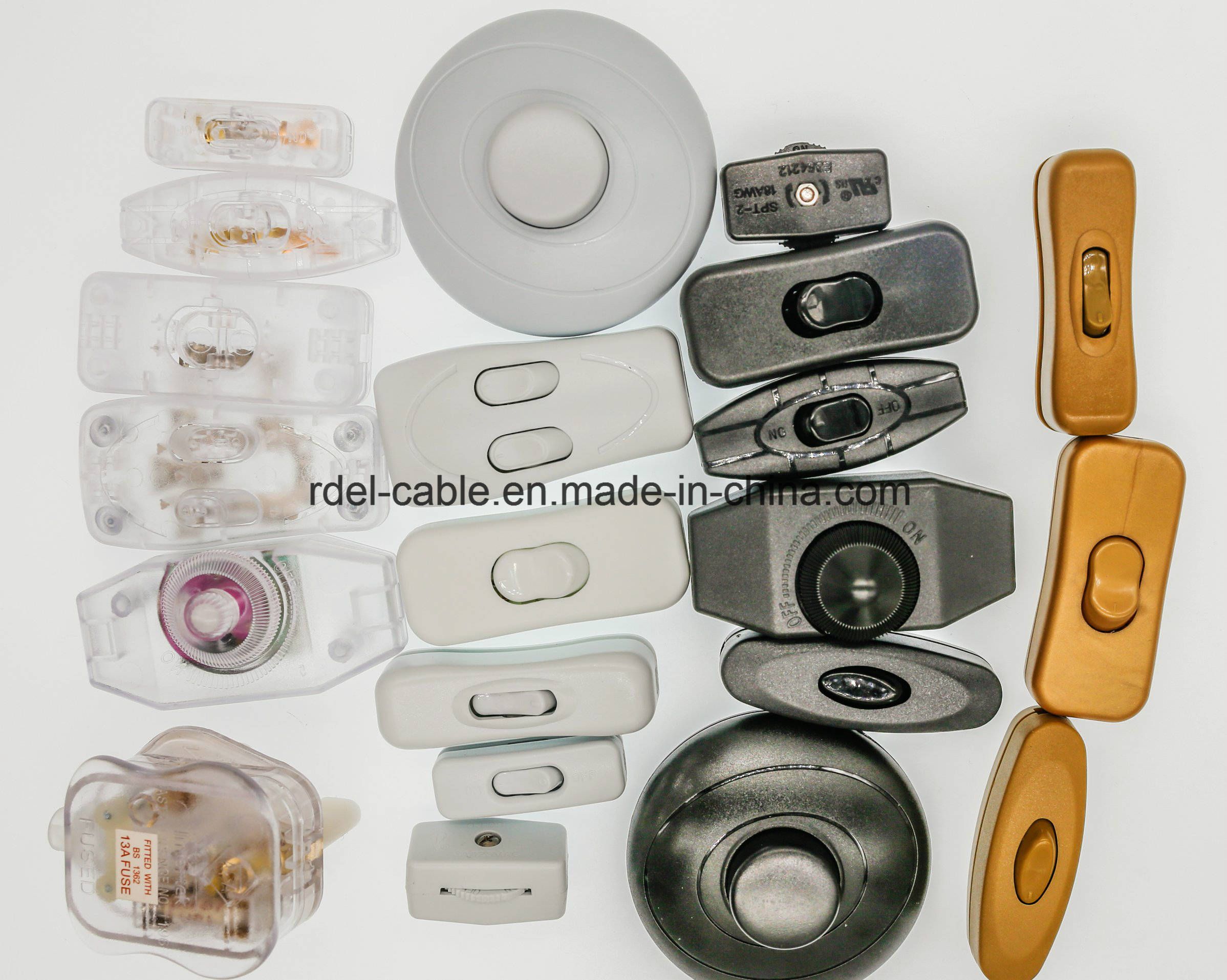 ABS Engineering Plastic Housing Rotary Type on/off in Line Switch