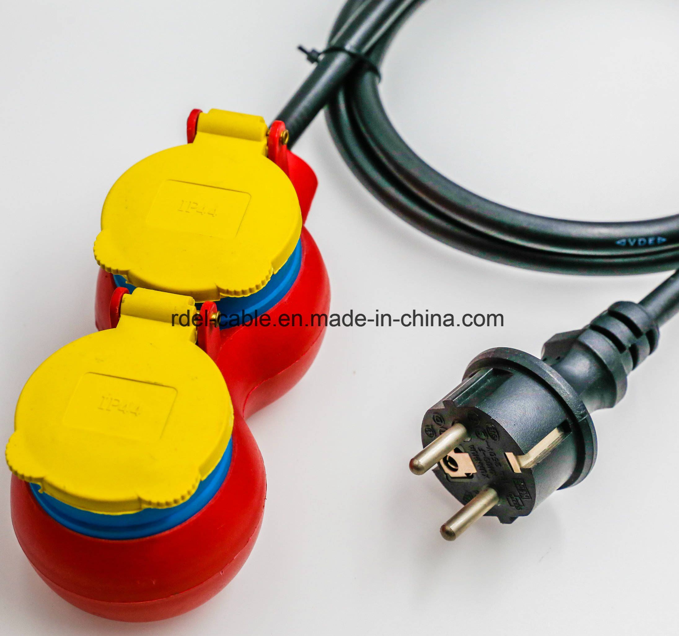 IP67 16A 2p+E 110V Extension Power Cable with LED Light