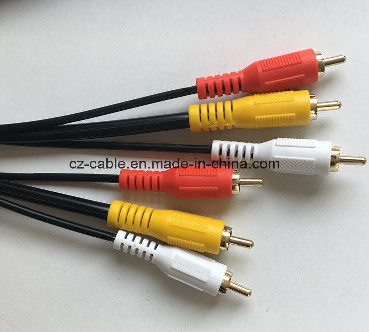 RCA Cable, (3) RCA Plug to (3) RCA Plug Cable