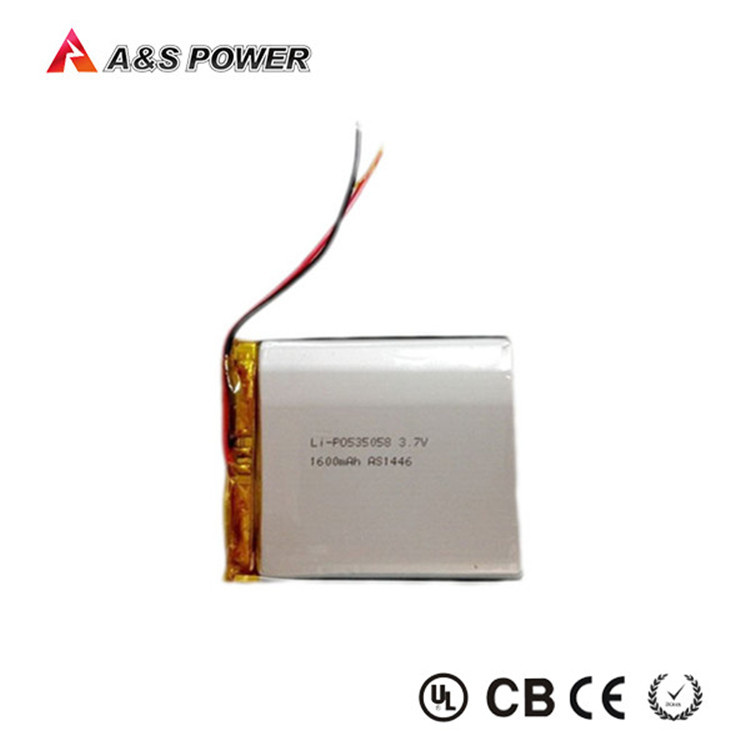 535058 Lithium Ion Battery Small Rechargeable Battery 3.7V 1600mAh