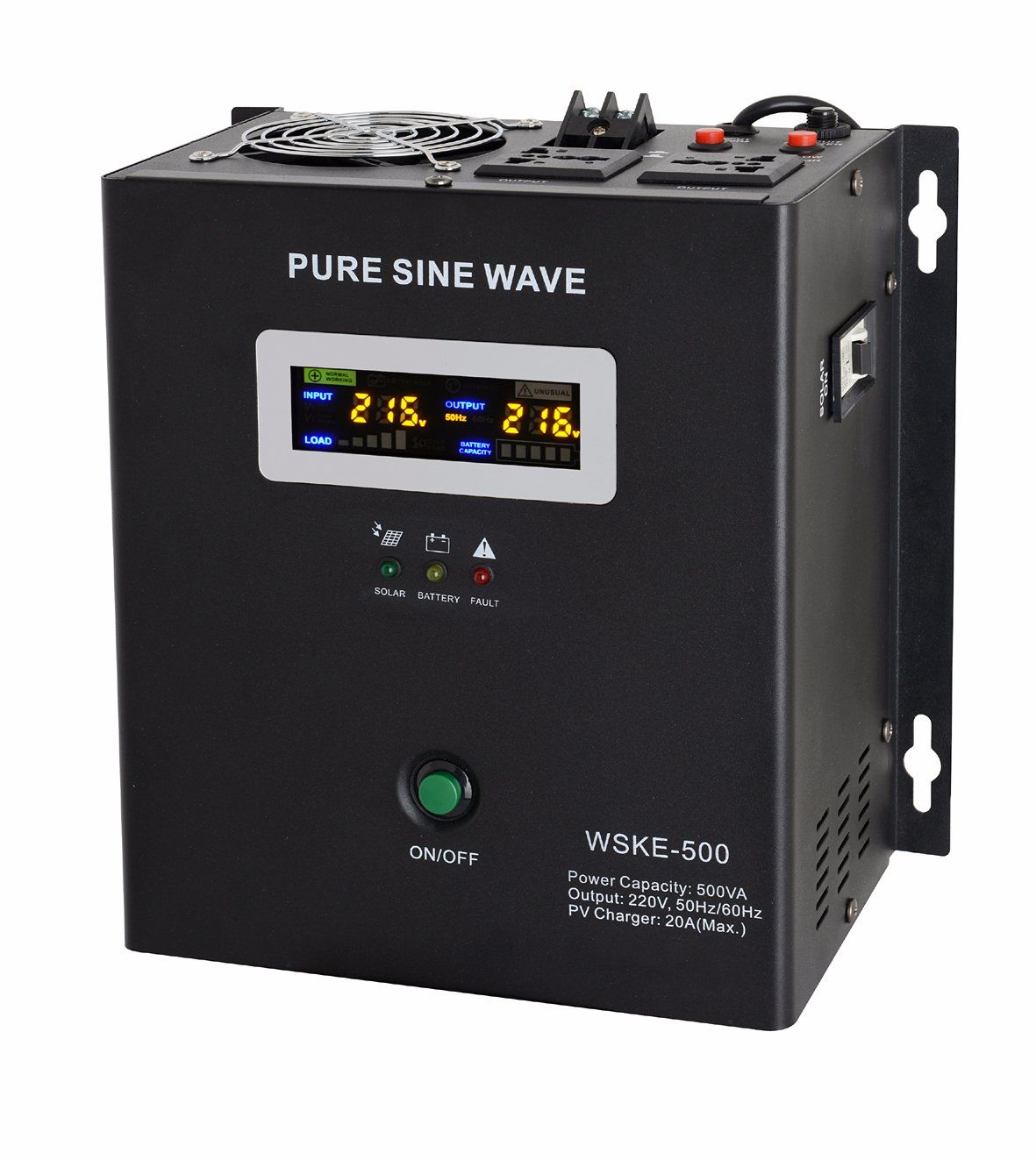 Solar Integrated off-Grid Inverters 500va 12VDC with Max 40A MPPT Solar Charger Controller