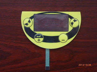 Custom Made Thin Film Flexible Membrane Switch Panel, Silk Screen Printed
