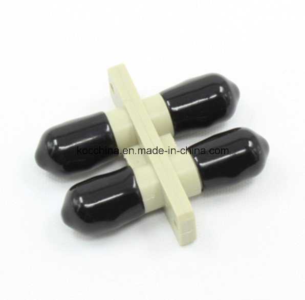 St Multimode Duplex Plastic Fiber Optic Adapter