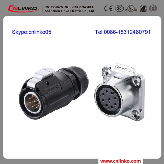 Hot Popular Watertighter 20mm 9 Pin Connector Waterproof
