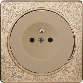 Pattern Design EU Standard 13A Square-Pinned Switch Socket