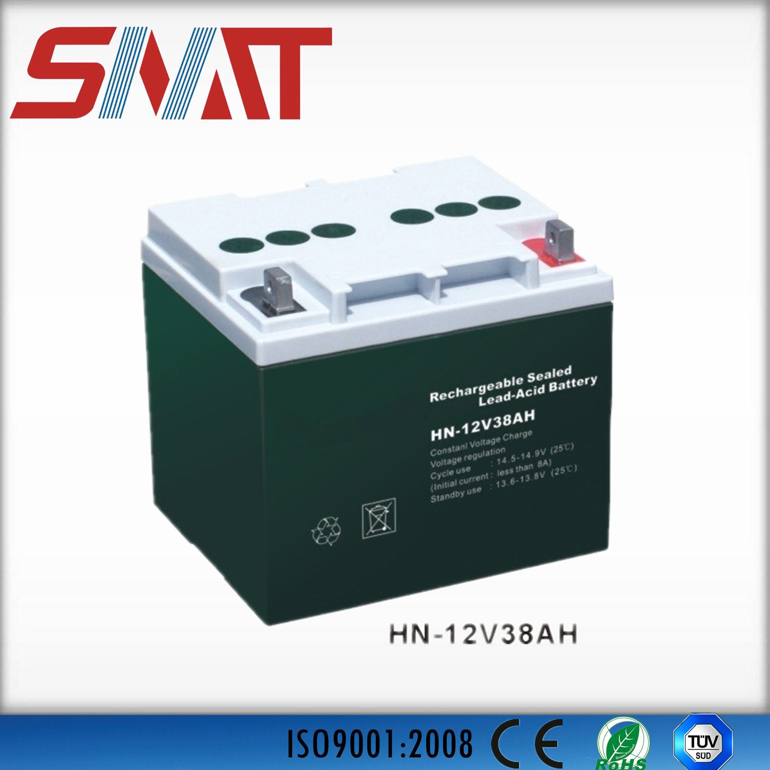 38ah Lead-Acid Battery for Solar Power System