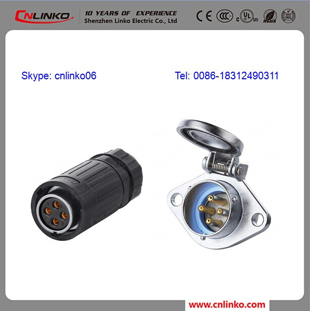 External Battery Chargers Odc Plug and Jack Cnlinko 4 Pole Connector