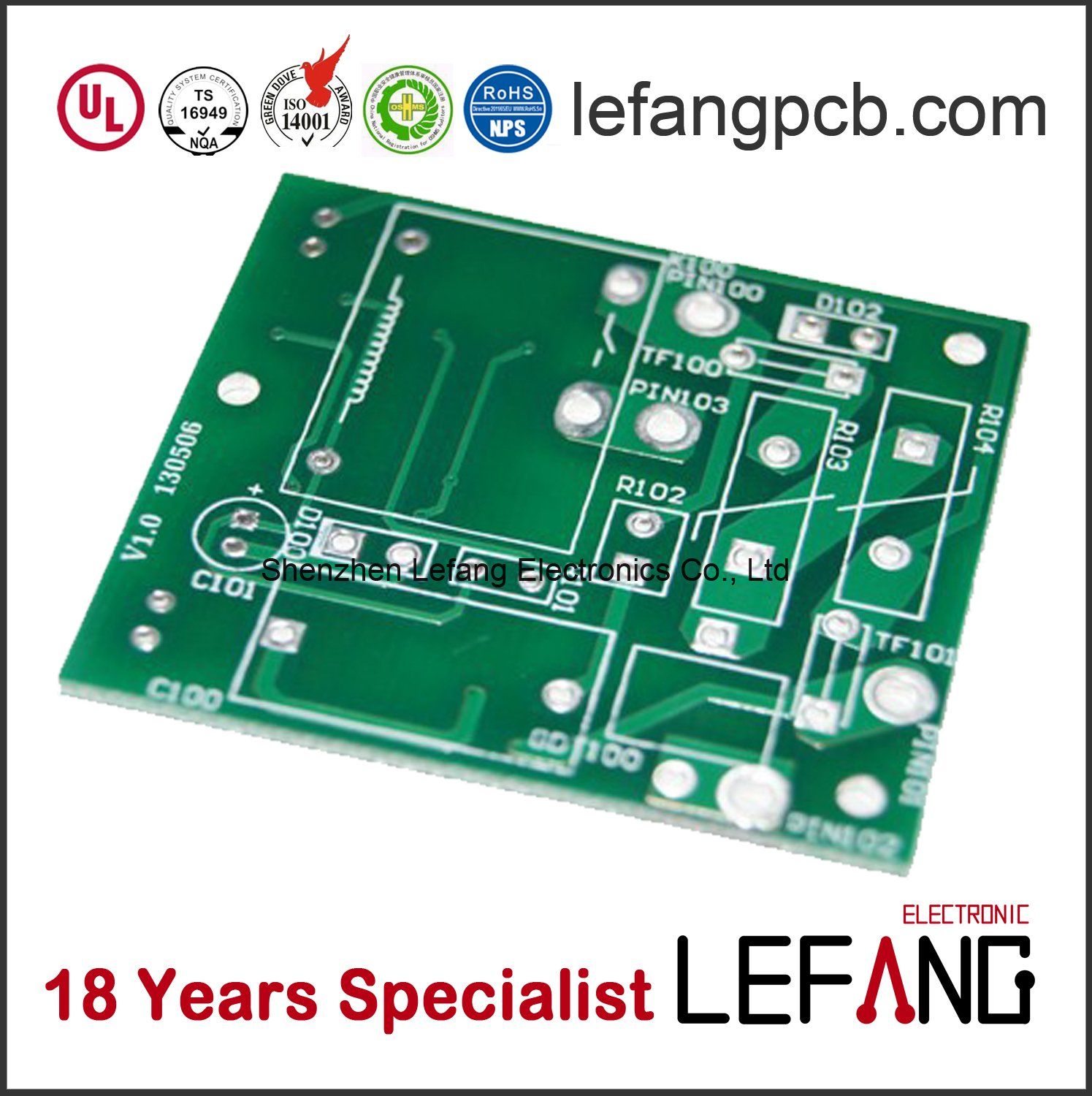 Lf-HASL PCB Board for Industrial Electronic Equipment