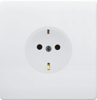 British Standard White German-Style Wall Socket Outlet