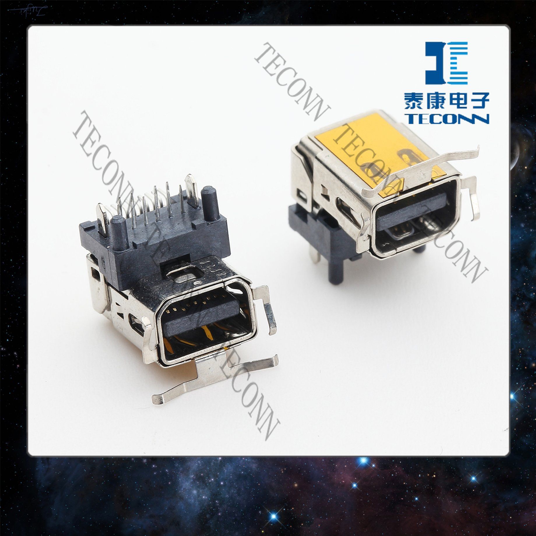 Mini Display Port 20pin Standard Receptacle Connector