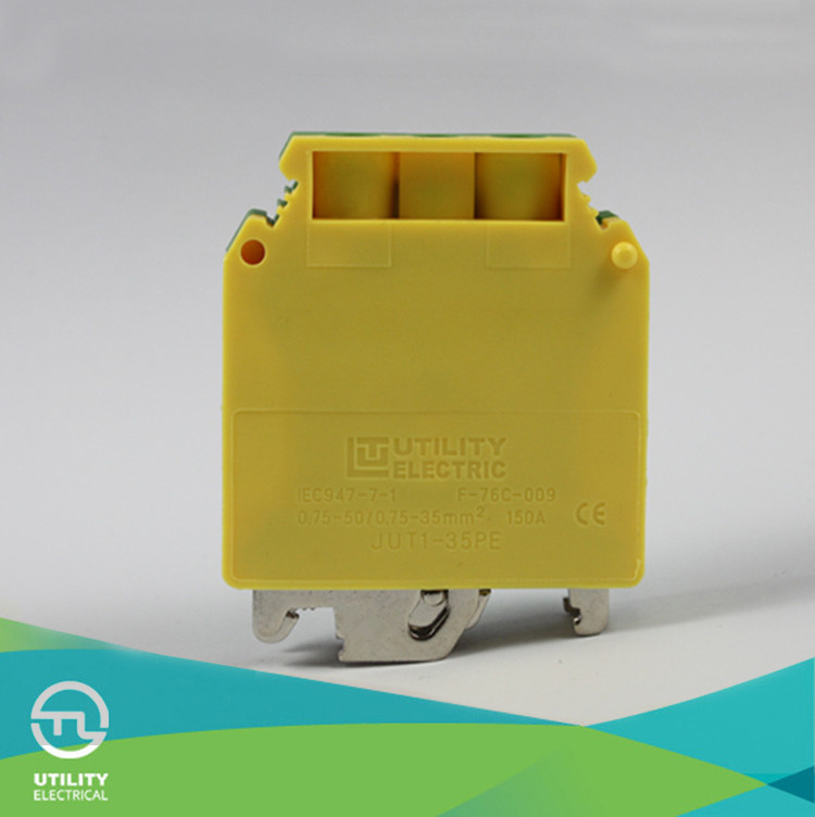 Dinrail Terminal Blocks Jut1-35b PE with UL Certificate