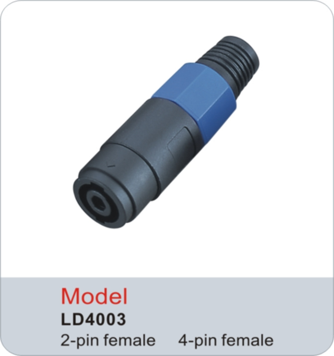 Speakon Plug for Speaker Cable 4 Pole 4-Pin Female Connector