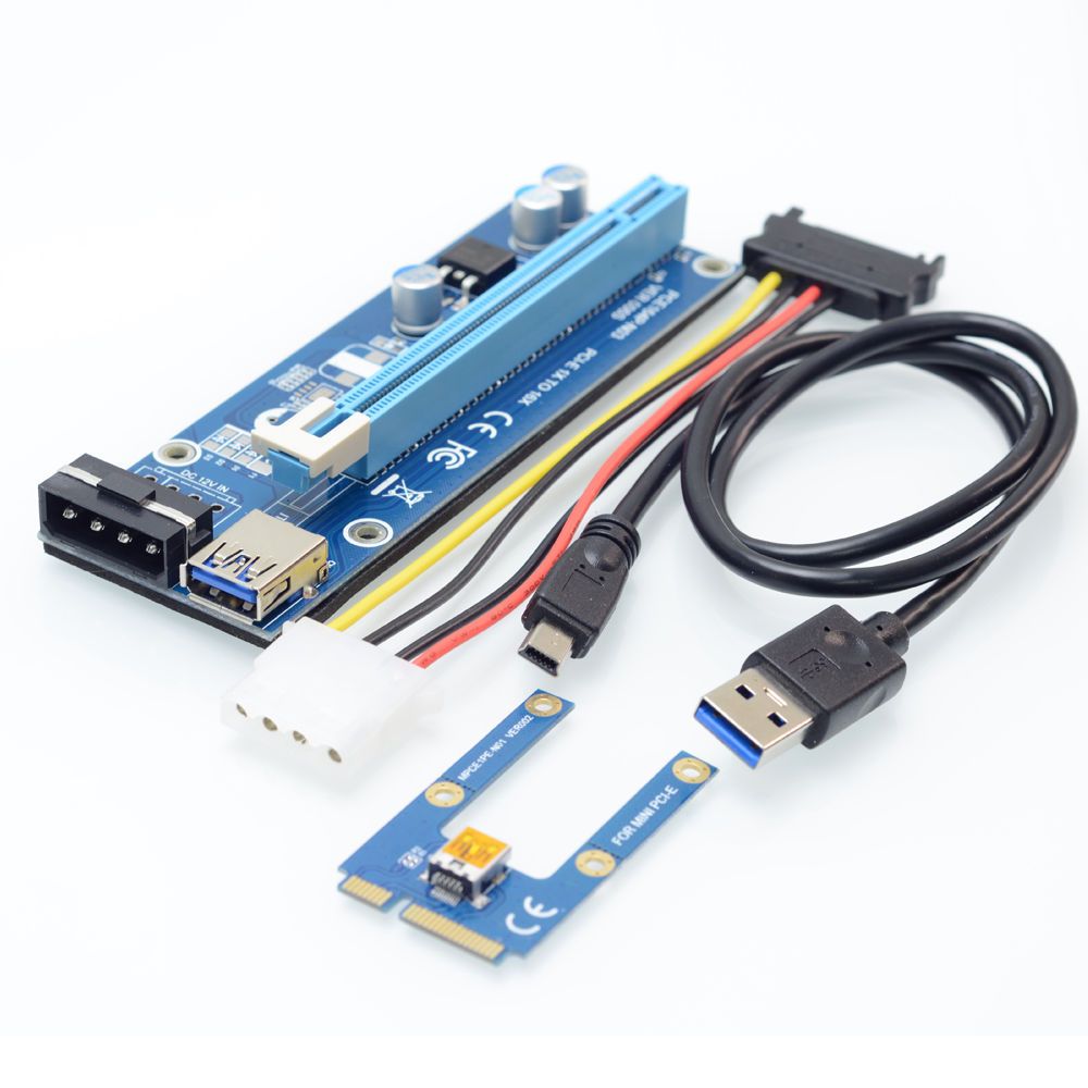Mini Pcie to PCI Express 16X Riser 006s for External Video Card Exp Gdc Miner