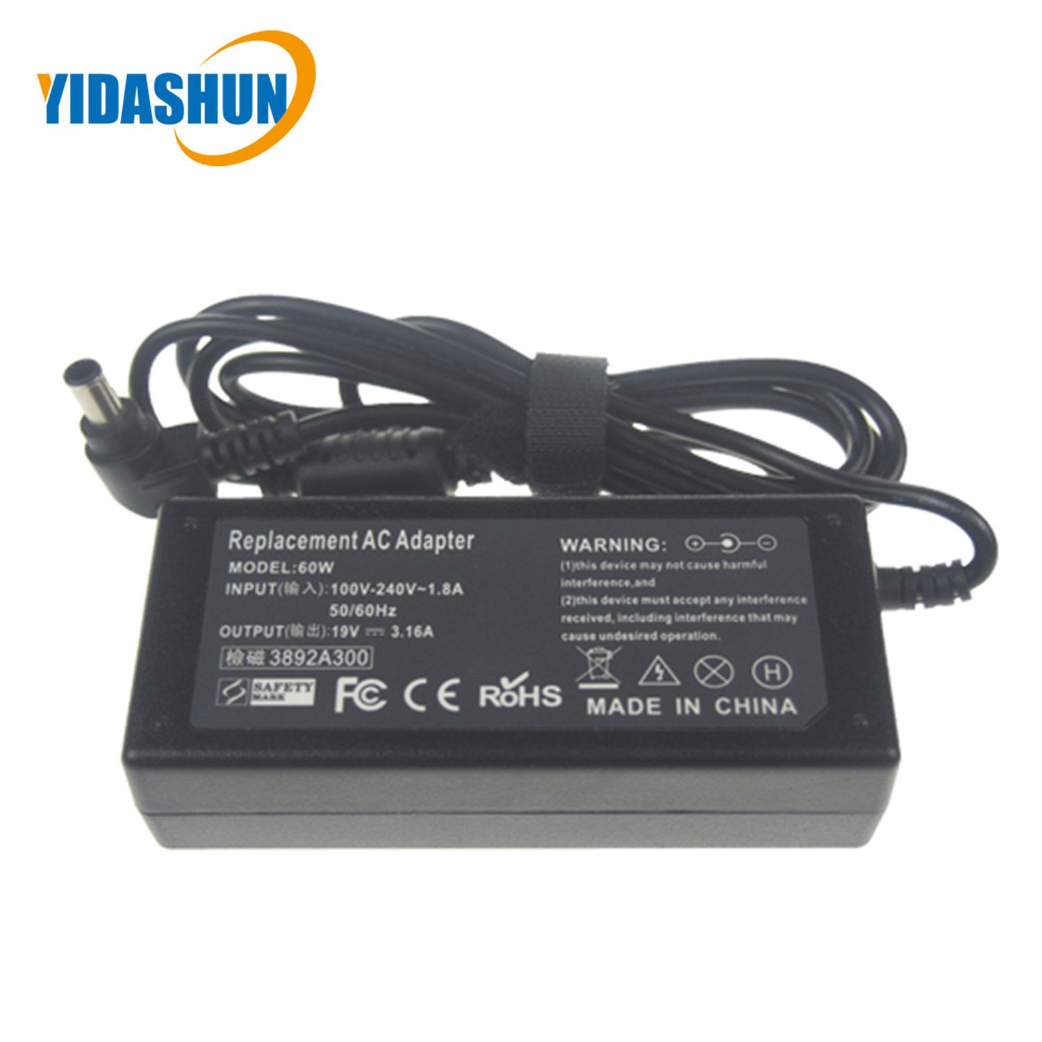 Replacement AC Adapter 19V 3.16A 6.5*4.4 for Sony