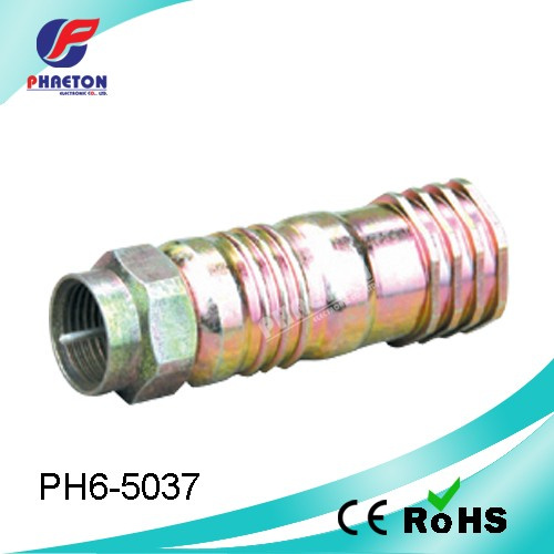 Rg11 F Crimp Coaxial Cable CATV RF Connector (pH6-5037)