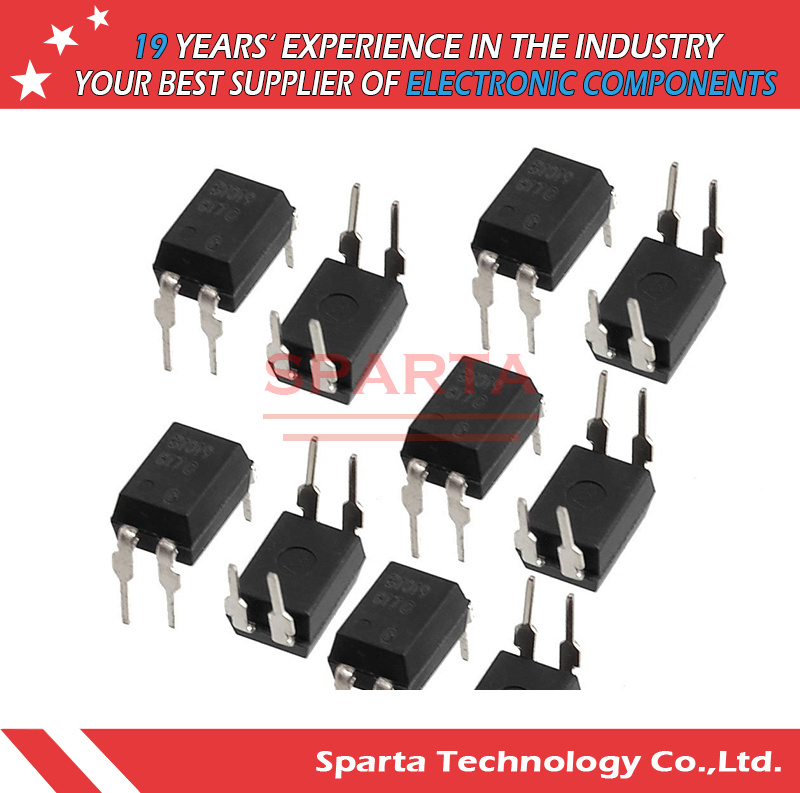 EL817 Output 5000vrms 1 Channel 4-DIP Optoisolator Transistor