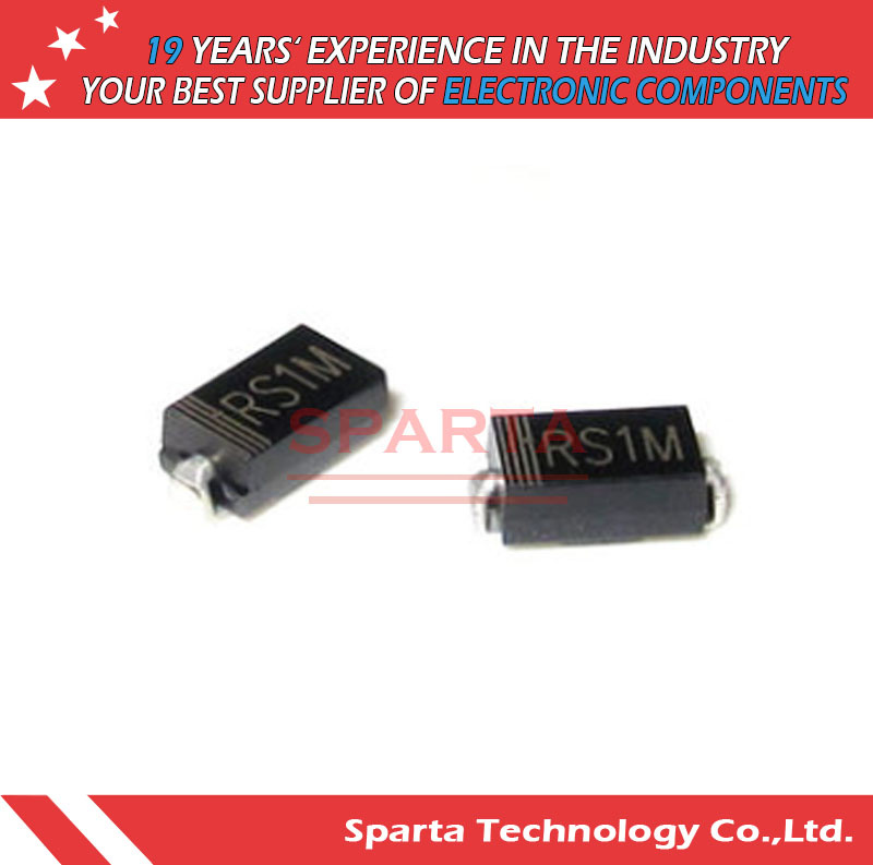 RS1a RS1d RS1g RS1j RS1m Diode Gen Purp 1kv 1A SMA Rectifier Diode