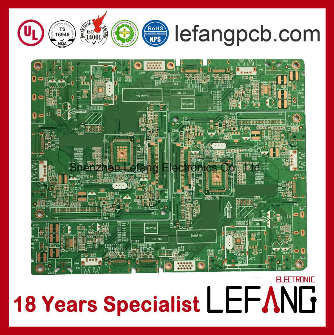 94V0 Security LCD Board Circuit Board PCB