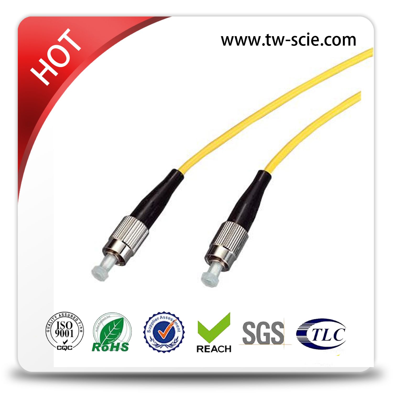 3.0m LC/Sc/FC/St/Mu/MTRJ PC/Upc/APC Simplex Duplex Multimode 50 Om3 Fiber Optic Patch Cord