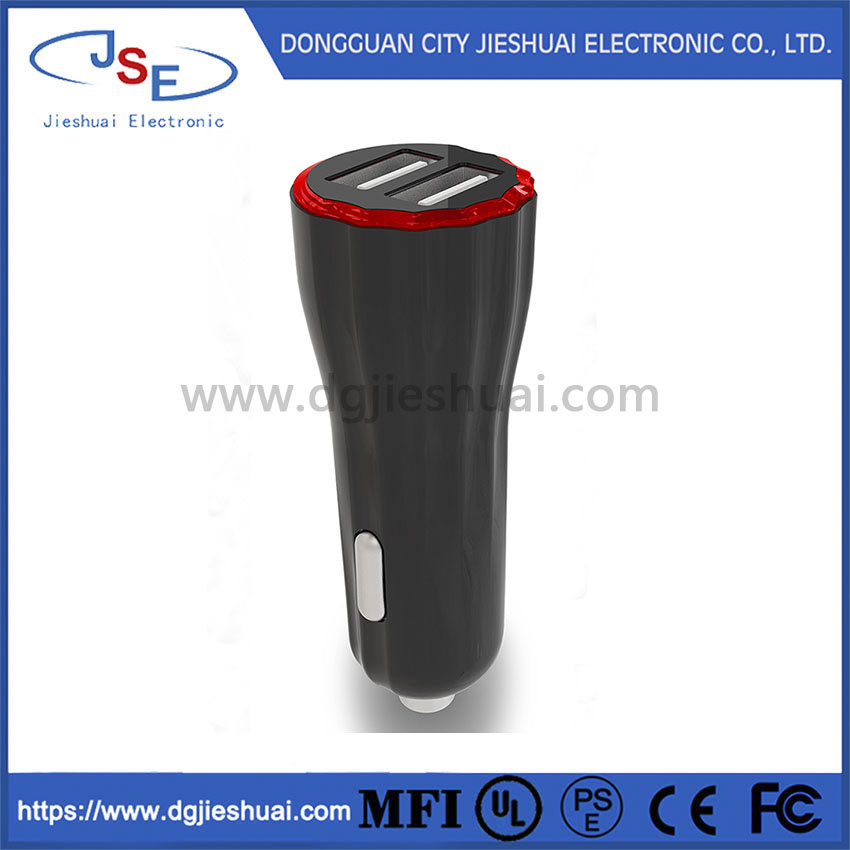 Dual USB Car Charger with LED Indicator Formobile Phone