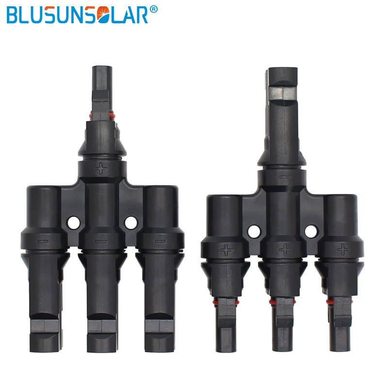 PV Cable Coupler 1 to 3 Branch Parallel Connector 1m3f+3m1f