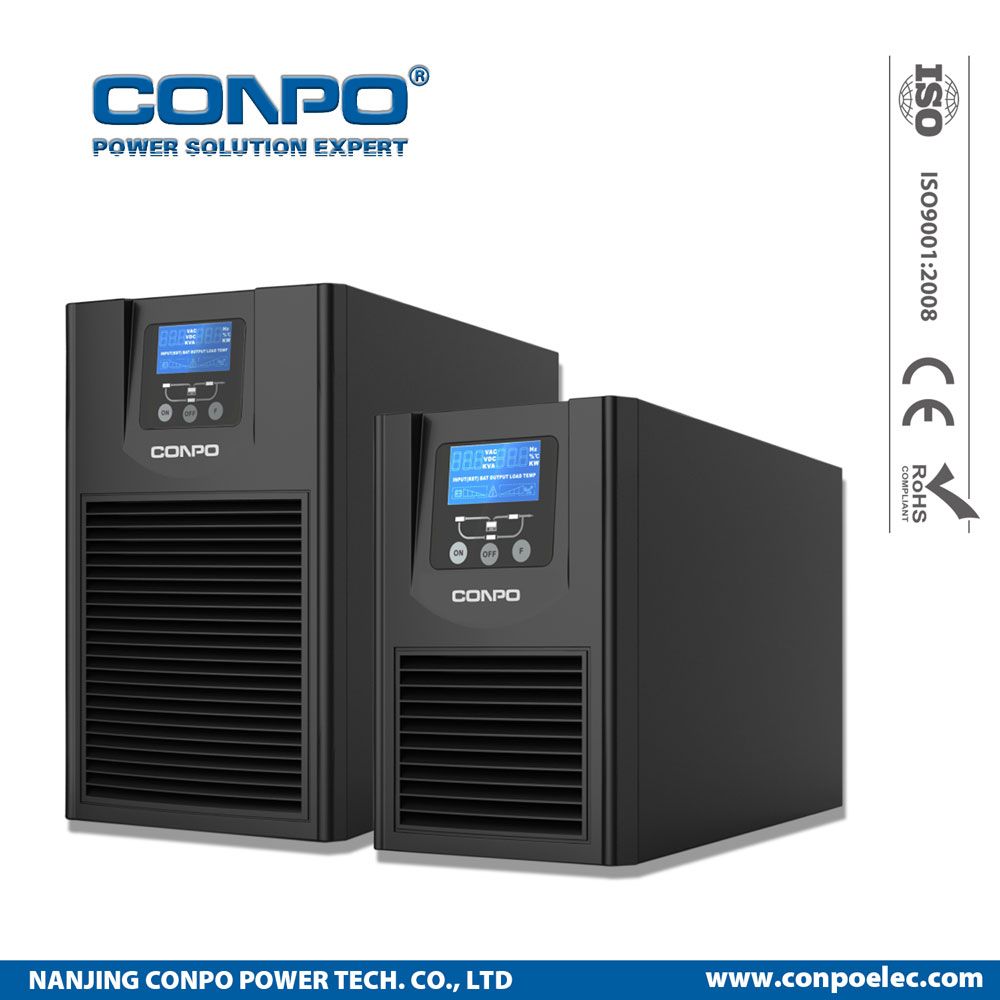 Pgt Series 1kVA/2kVA/3kVA Tower Online High Frequency UPS (with/without battery)