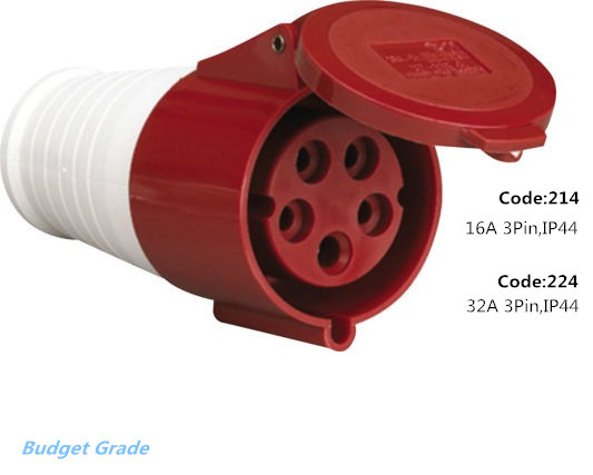 16A, 32A 4pin Industrial Socket Couplier