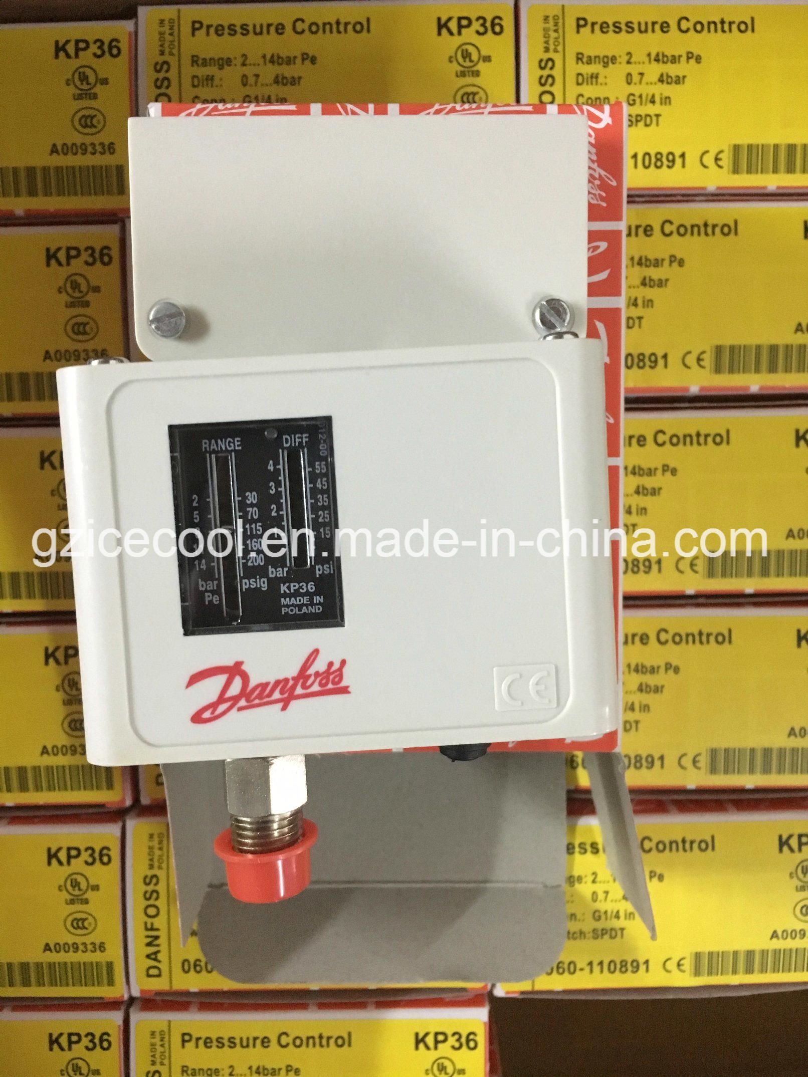 Made in Poland Danfoss Automatic Low Pressure Control Switch Kp36 060-110866/060-110891