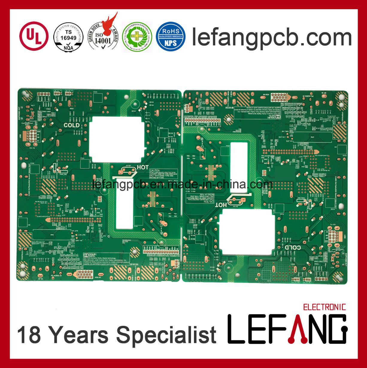 Double-Sided OSP PCB Board Manufacturing