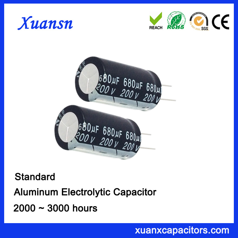 Standard 200V680UF Electrolytic Capacitor China