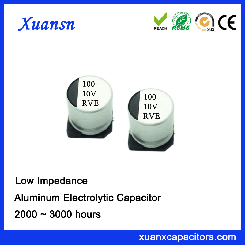 100UF 10V High Frequency SMD Aluminum Electrolytic Capacitor